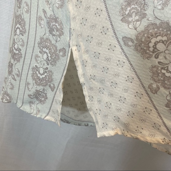 Free People Changing Times Print Tunic in White/Blue - Picture 8 of 10